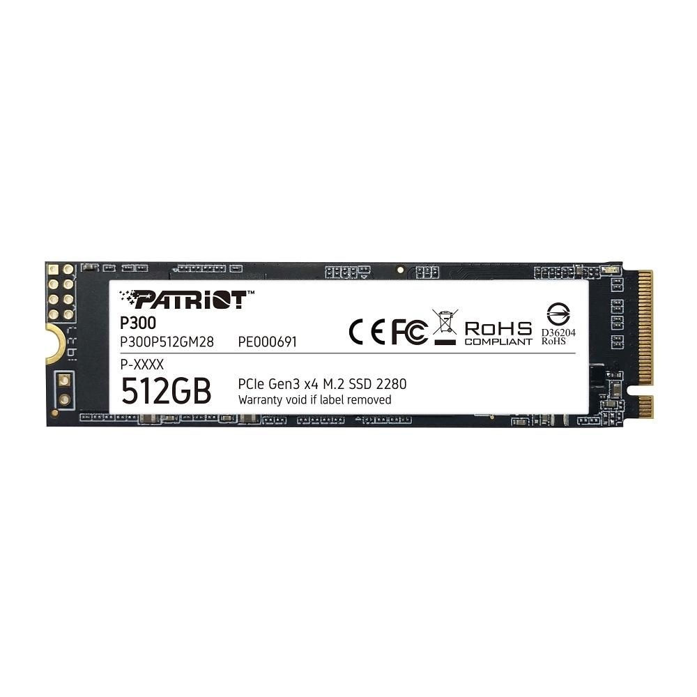 Memória HD 512 GB Terabyte SSD PATRIOT P300 M.2 PCIexpress Gen3 X4 1700mb/s